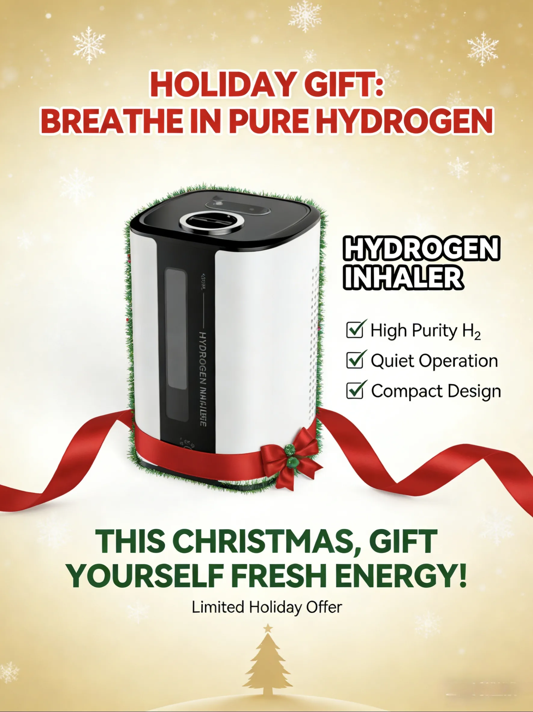 Christmas Wellness Gift: Hydrogen Inhaler for Your Family’s Health