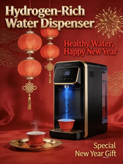 Start the New Year with a Hydrogen-Rich Water Dispenser at Home