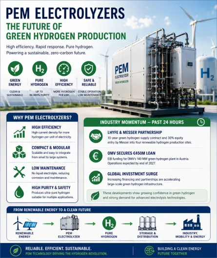 Why PEM Electrolyzers Are the Future of Green Hydrogen Production